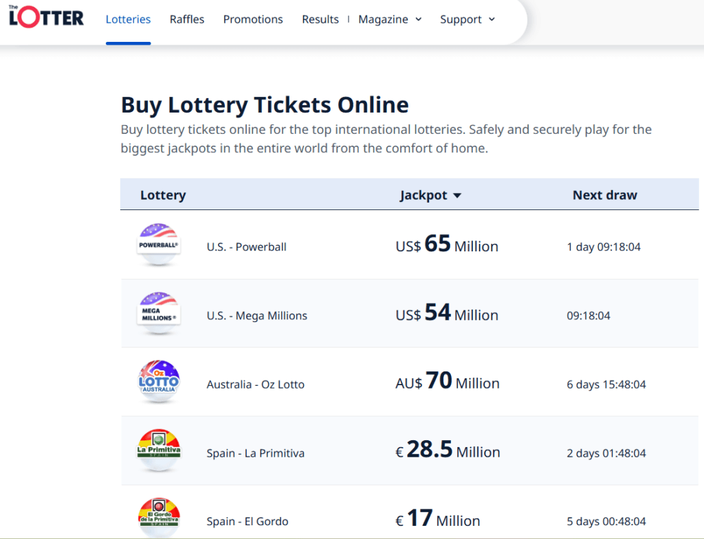 Pick the Desired Online Lottery