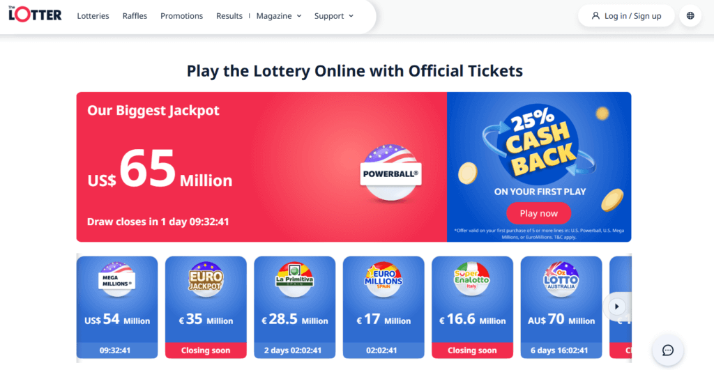 play the lottery online is theLotter