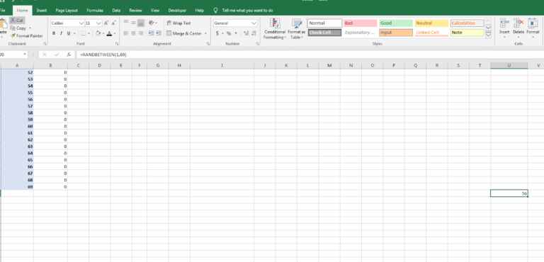 Lottery Prediction Algorithm Excel: Predict Lotto Numbers Using Excel