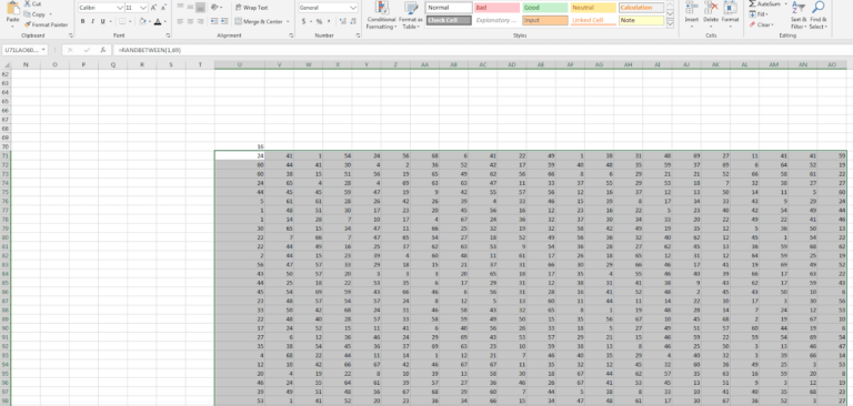 Lottery Prediction Algorithm Excel: Predict Lotto Numbers Using Excel