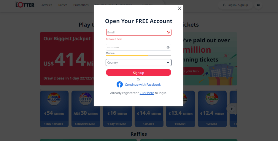 CREATE AN ACCOUNT