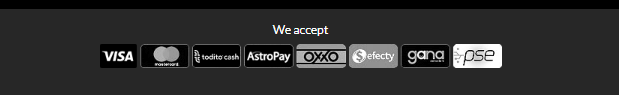 Different payment methods