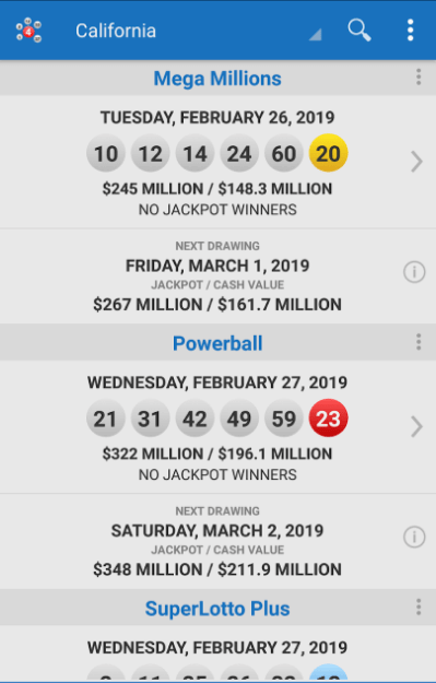 Lotto Results App