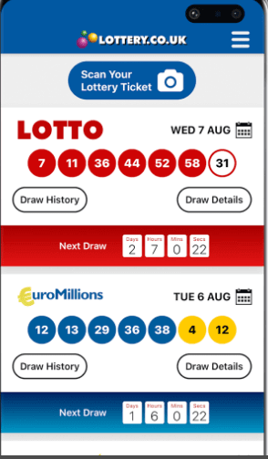 National Lottery Results App