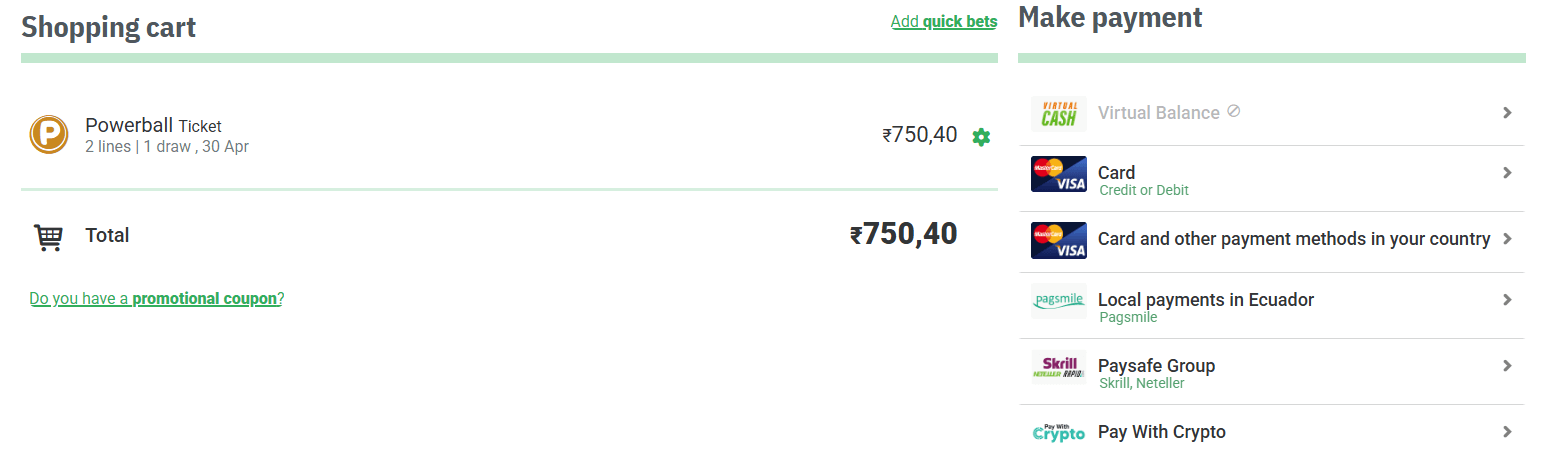 Terminar con la opción “Pagar”