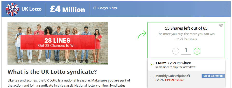 Lottery Syndicates available on Jackpot.com