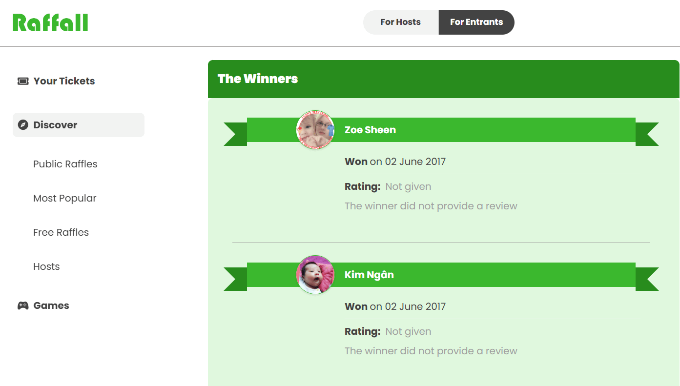 Raffall’s Free Lottery Premium and Free Raffles
