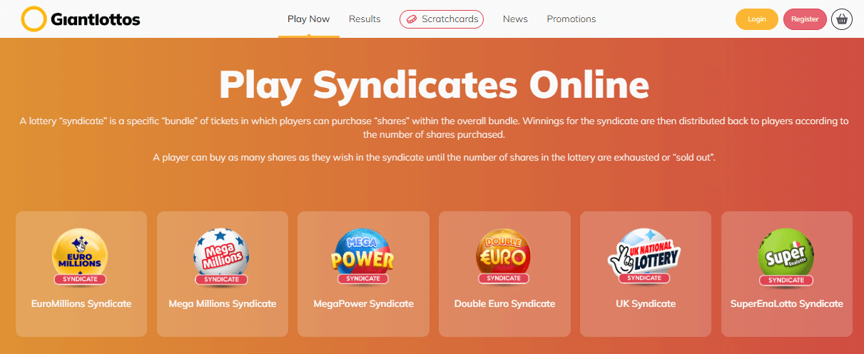 Лотерейный синдикат доступен на GiantLottos