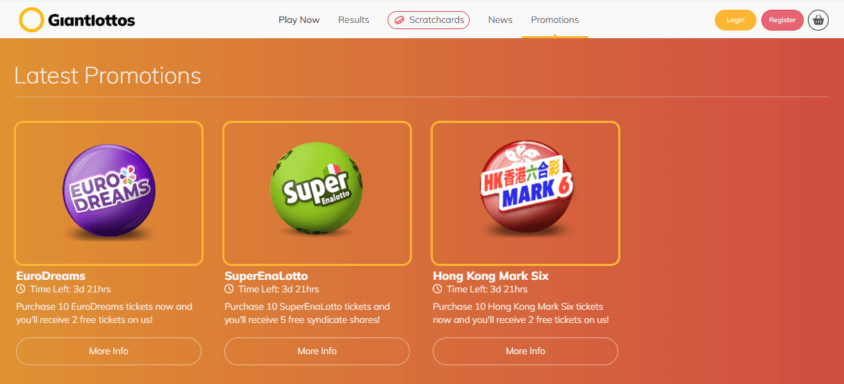 Промокоды и скидки в GiantLottos