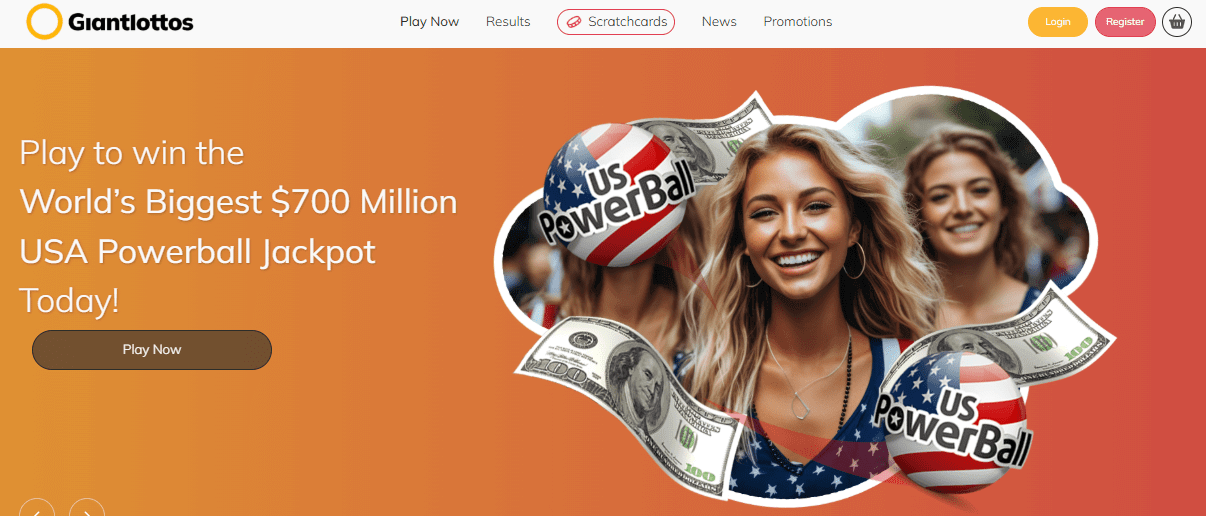Зарегистрируйтесь в онлайн-лотерее GiantLottos