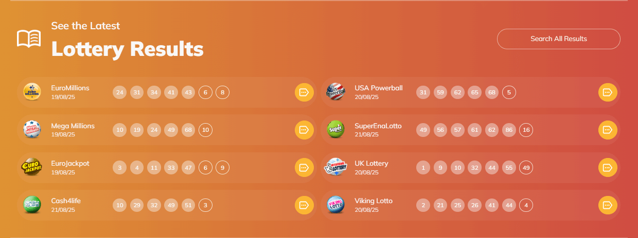 Посетите GiantLottos и прокрутите вниз.