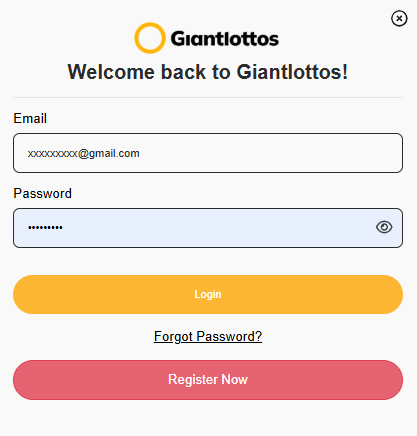 нажмите «ВХОД» в правом верхнем углу